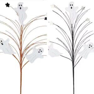 30 inch Glitter Ghost Mini Star Pick - Spooky and Festive Halloween Decor